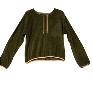 REI Co-op Sweater‎ Womens XSmall Green Fleece Pullover Crewneck Outdoor